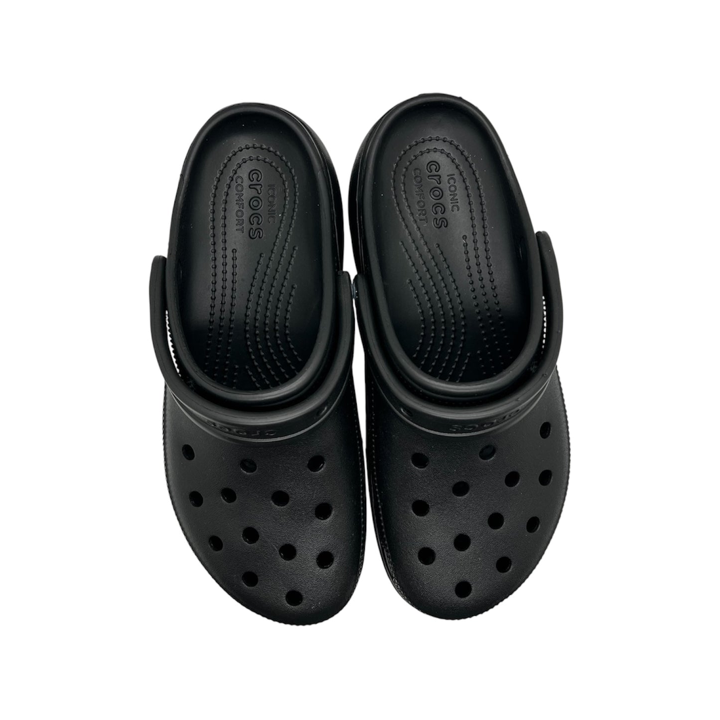 CROCS NEGRE PLATAFORMA DONA