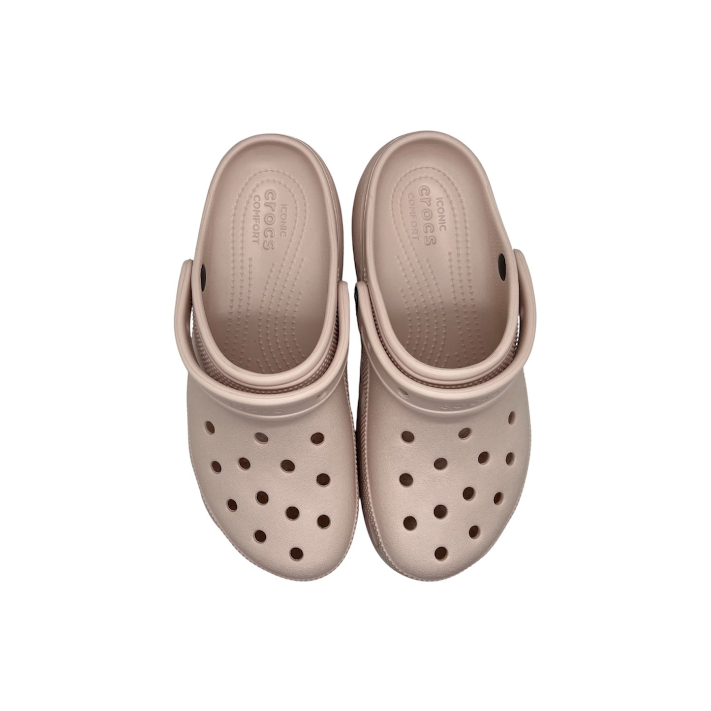 CROCS NUDE PLATAFORMA DONA